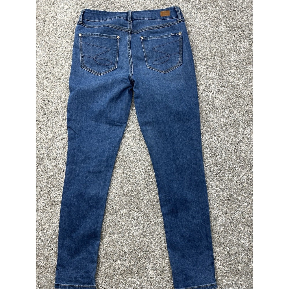 SEVEN 7 SKINNY JEAN SIZE 12 BLUE DENIM LADIES JEANS RN#109890 - Picture 9 of 10